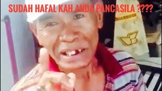 LUCU !!! Aksi kocak kakek menyebutkan pancasila.Tonton sampe habis.Parah