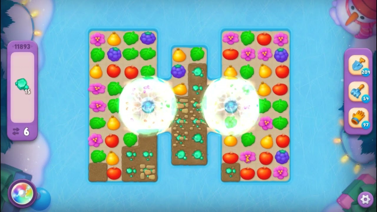 Gardenscapes Level 11893 (Super Hard) No Boosters 