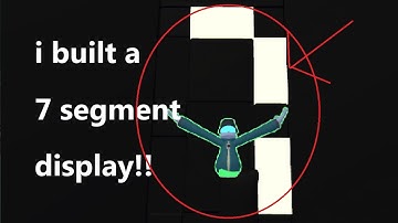 I built a 7 segment display with a counter in Yeeps!