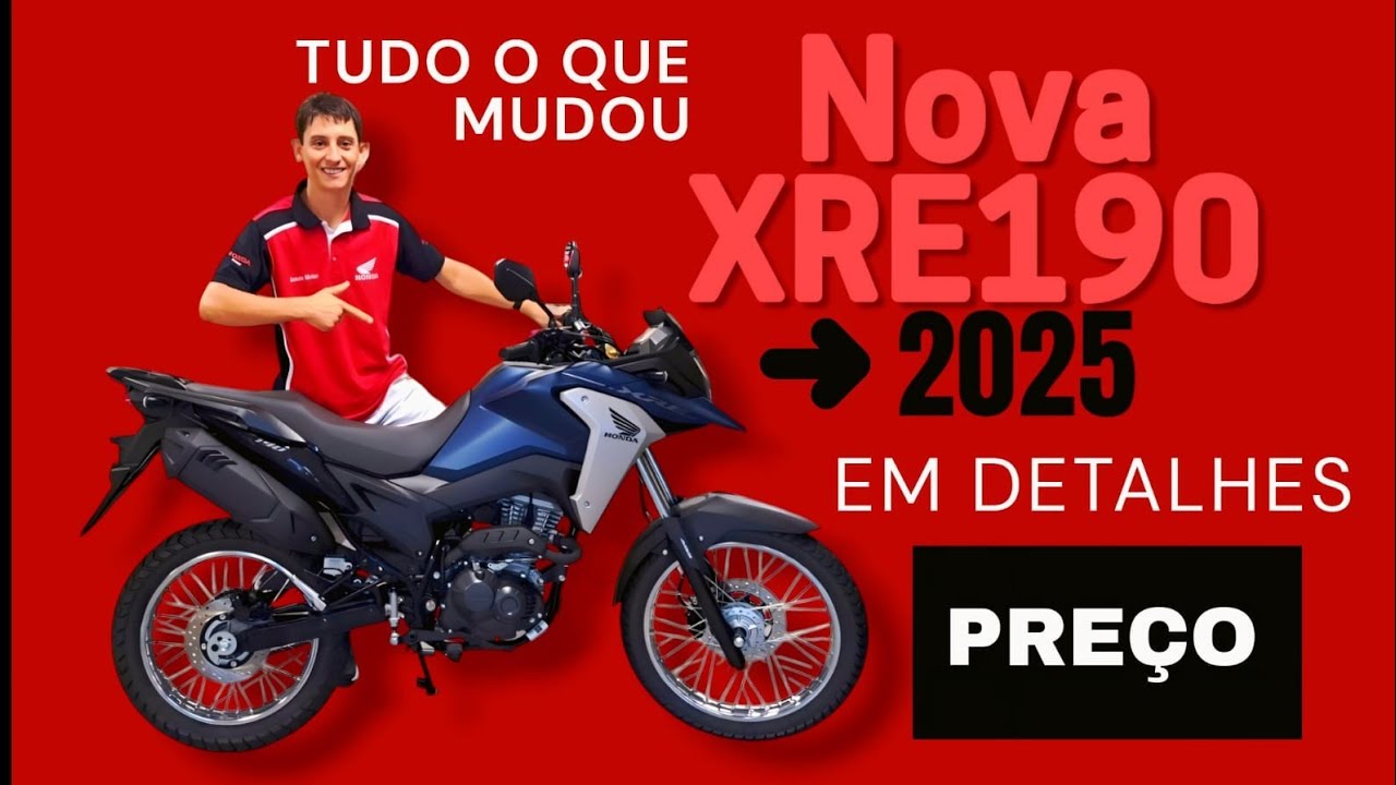XRE 190 STD AZUL MET. 2025 TODAS AS MUDANÇAS.