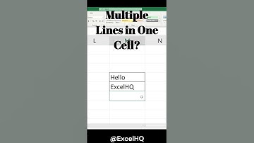 Excel Shortcuts! Alt+Enter