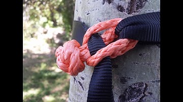 Soft carabiner  tree strap quick connector