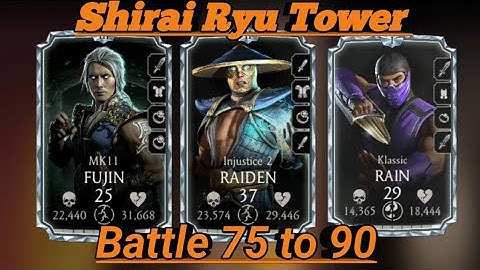 Shirai Ryu Tower 75 to 90 | Talent Tree & Equipment