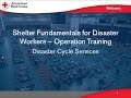 Operational Training for Shelter Workers