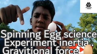Spinning Egg science Experiment |inertia|..... Inertia of rest. Inertia of motion.... ??