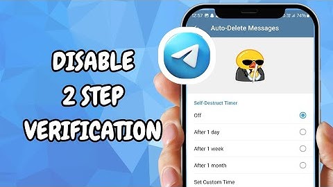 How To Disable 2 Step Verification In Telegram