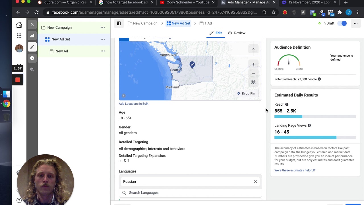 How to Target Facebook Ads by Language Cody Schneider YouTube
