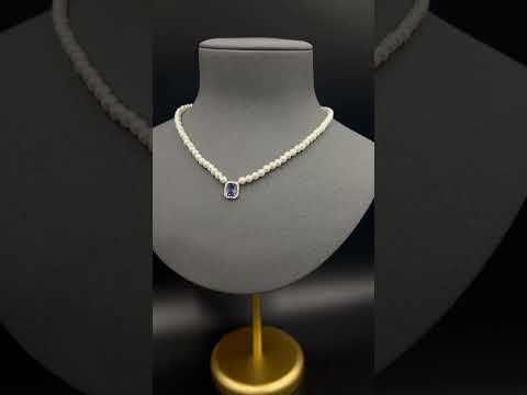 عقد لولو ذهب تصميم الماس