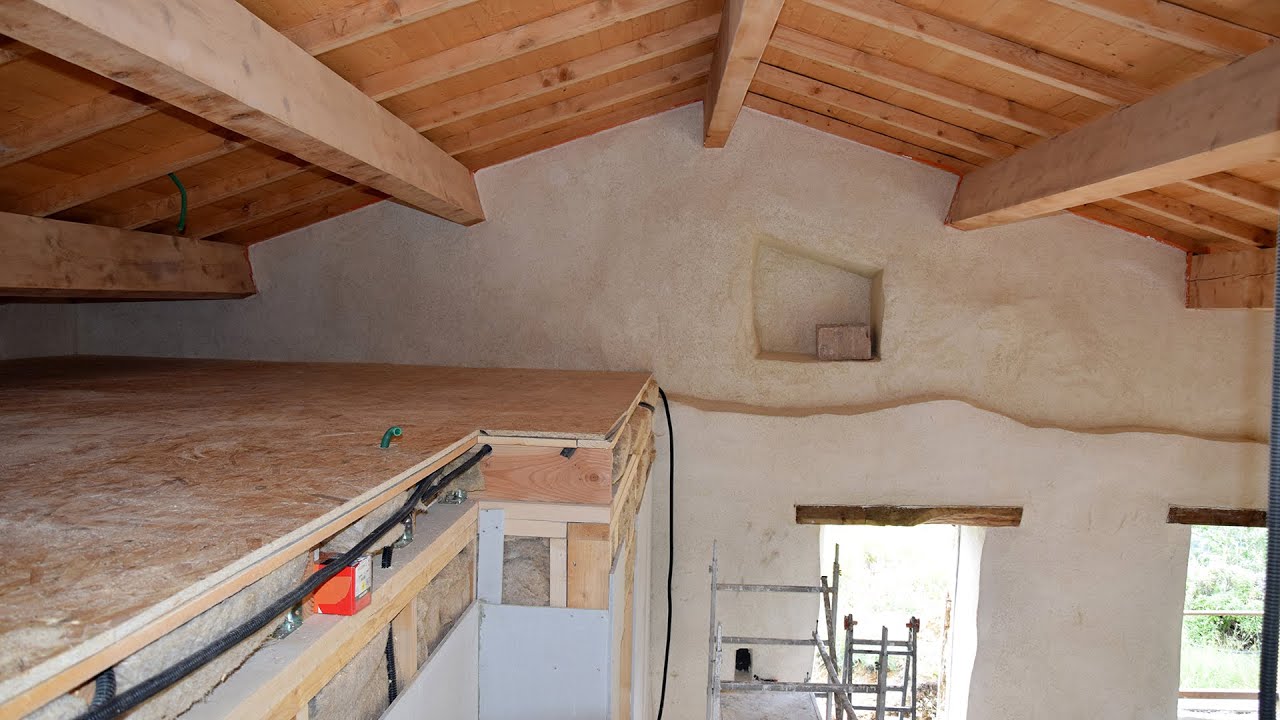 #51 Prepping the kitchen for plaster and mezzanine floor - Renovating our stone house in Italy