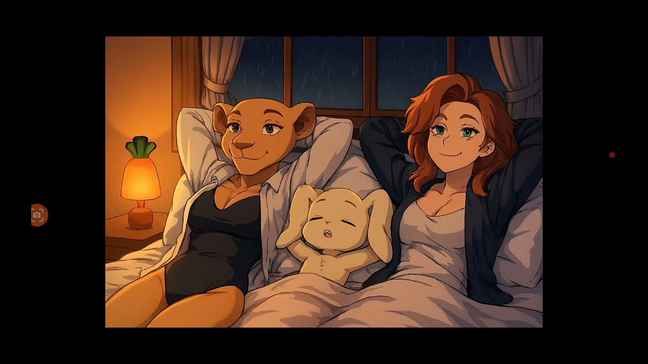 Me (as a bunny) Roxanne and Nala bedroom relaxation - YouTube
