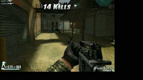 pwning some noobs on combat arms