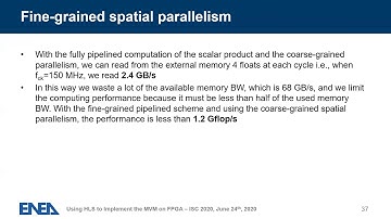 Using High-Level Synthesis to Implement the  Matrix-Vector Multiplication on FPGA
