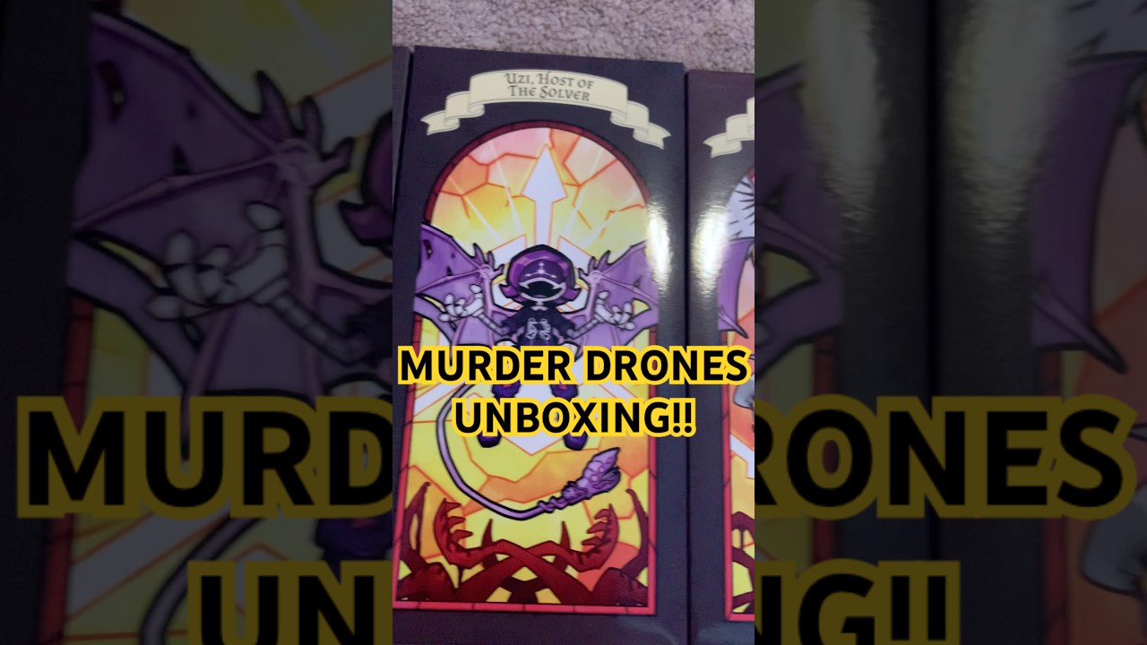 Unboxing new Murder Drones items! 💜💛 