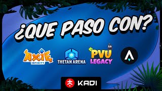 LA ACTUALIDAD DE ESTOS 5 JUEGOS NFTS | AXIE INFINITY, THETAN ARENA, PVU LEGACY, STAR ATLAS, ILLUVIUM