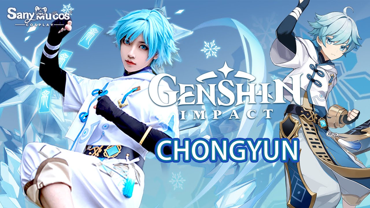【SanyMuCos】Genshin Impact Chongyun Cosplay Costume Premium Edition Detail Show