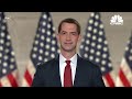 Tom Cotton: We need a president who stands up for America, not one who takes a knee