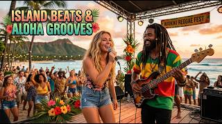 🎬 Hawaii Reggae Beach Party 🌴🎶 | Tropical Island Sunset Vibes