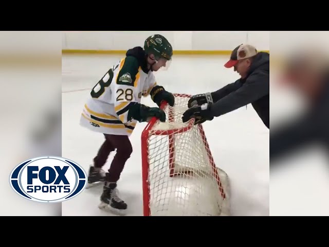 Humboldt Broncos survivor Layne Matechuk meets hockey idol Crosby