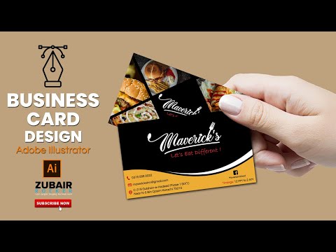 Business Card Tutorial : How to design a professional Restaurant Business card in adobe illustrator