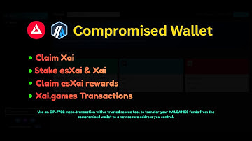 xai Games Rescue Tutorial | Use Compromised Wallets Safely with Sponsor Wallet EIP 7702 Method