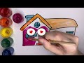 Drawing a Picture of a House with kids song / ارسم صورة لمنزل / нарисуй домик / үйдің суретін салу