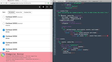 Live coding in ClojureScript + Reagent