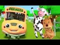 Колеса на автобусе | 3D детского стишка | Nursery Rhymes For Kids | Wheels on the Bus