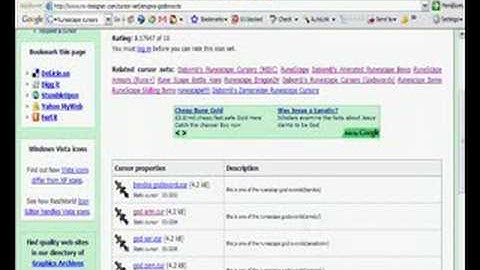 How to get free RuneScape mouse cursors -tut-