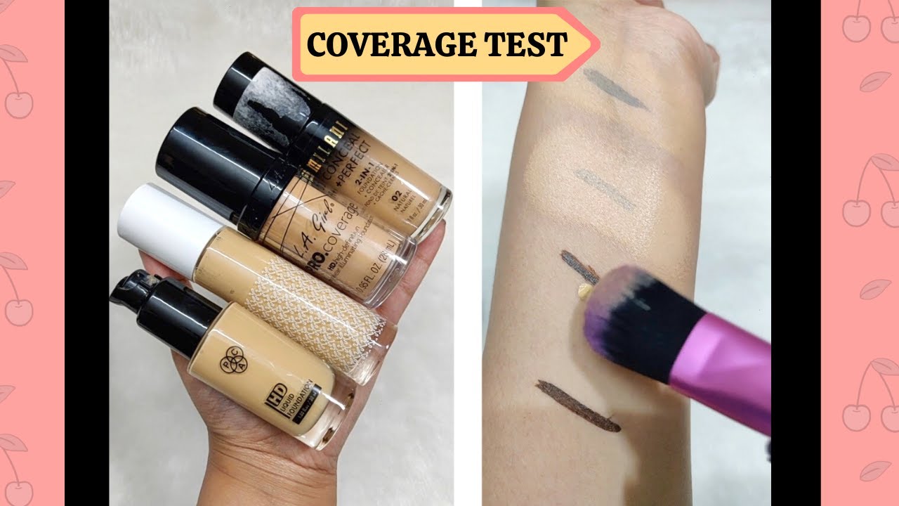 COVERAGE TEST 💗 || CAN THEY HIDE ??🧐 || BEST FOUNDATION 
