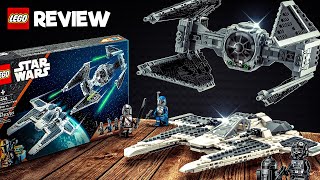 LEGO Mandalorian Fang Fighter vs TIE Interceptor! | 75348 in Depth Review