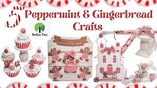 5 *Must See* Peppermint & Gingerbread Crafts Christmas Decor DIYs Ornaments Family Budget Friendly