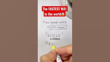 The Fastest WiFi in the world ever😱