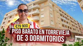 Piso en venta en España. Piso barato en Torrevieja de 3 dormitorios. Comprar piso en Costa Blanca