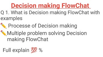 Decision making flowChat With example