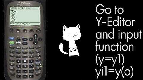 Euler and Runge Kutta on TI89
