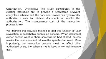 Multi User Searchable Encryption Scheme with User Revocation IJNSR 44 68 74