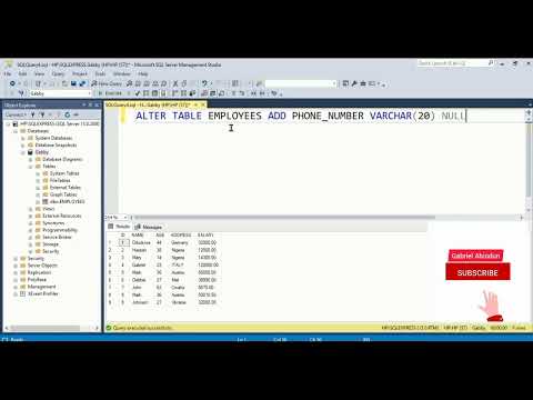SQL ALTER TABLE Statement @analystgabriel #subscribe #server #database #modify