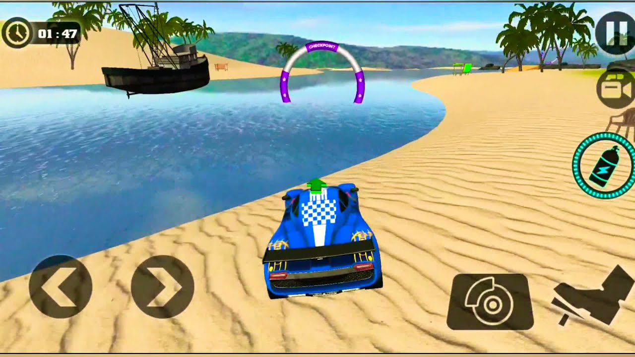 Floating water Car Driving New Car Unlocked