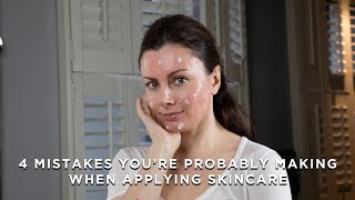 4 Mistakes You’re Probably Making When Applying Skincare | Dr Sam Bunting