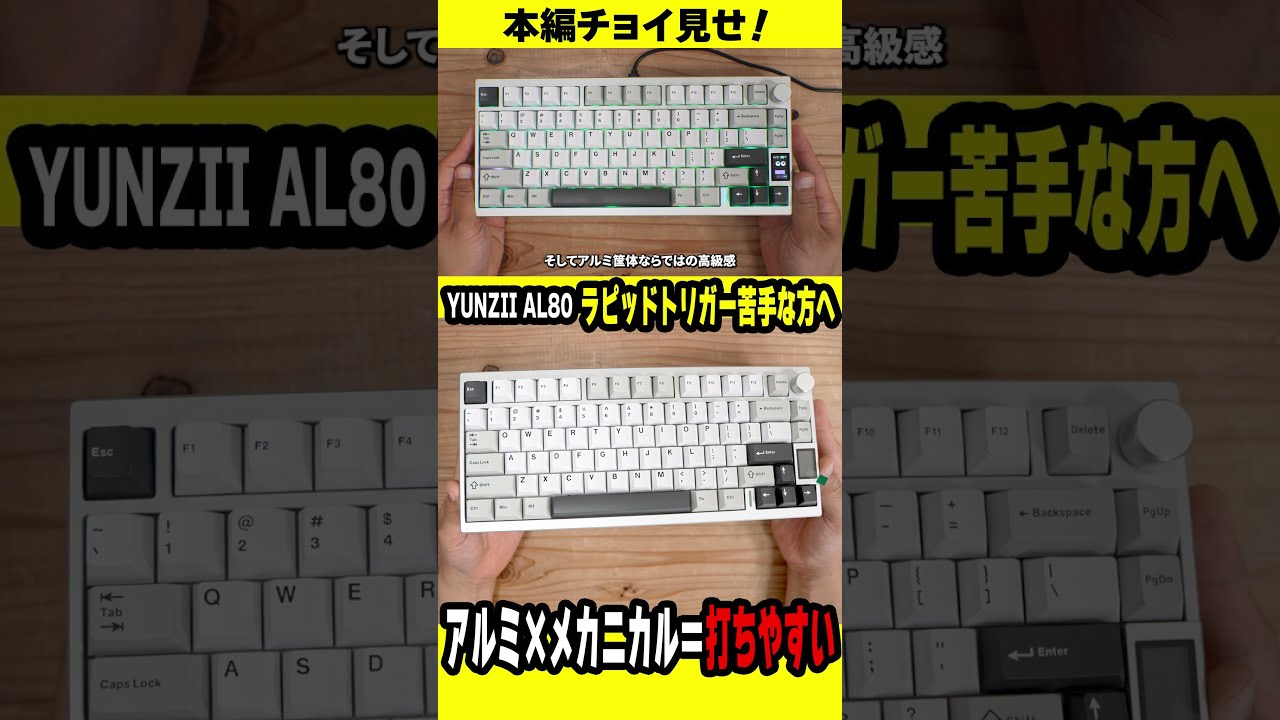 AL80] It looks like a high-end mechanical keyboard, but it's