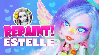 Repaint! Estelle the Pastel Rainbow Art Doll  H ALI Crafts Collaboration