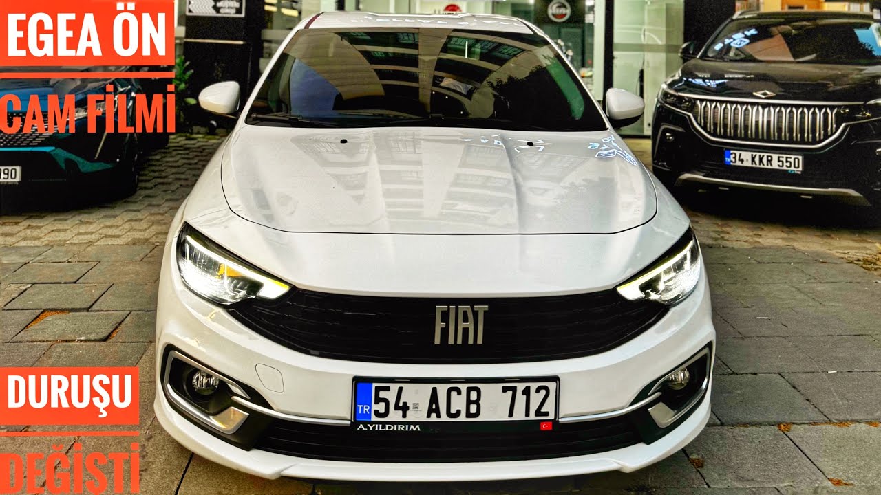 FİAT EGEA KALİTELİ CAM FİLMİ YAPTIRDIM! | MODİFİYELİ TESLA | ORİJİNAL AKSESUARLAR | KROMLARI TAKTIK