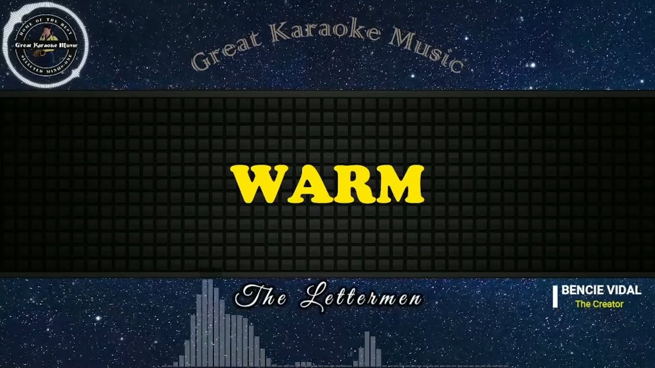 Warm KARAOKE The Lettermen YouTube Warm karaoke the lettermen youtube