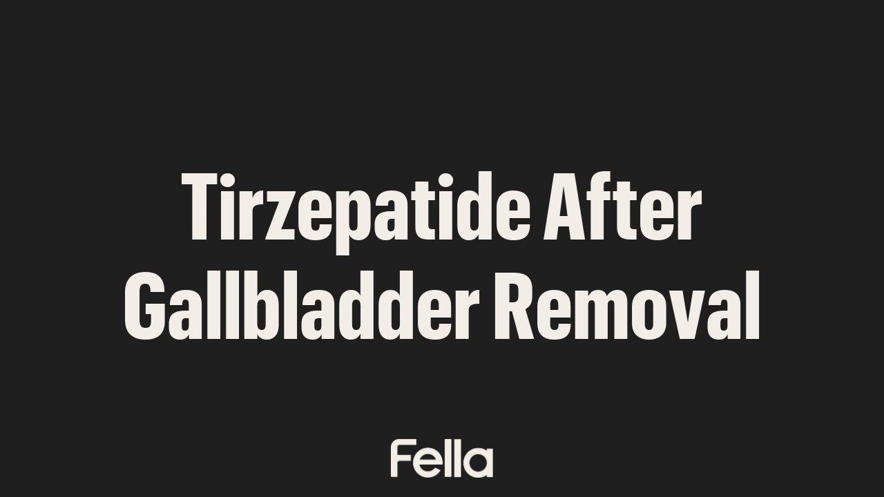 Tirzepatide After Gallbladder Removal: Safety and Effectiveness