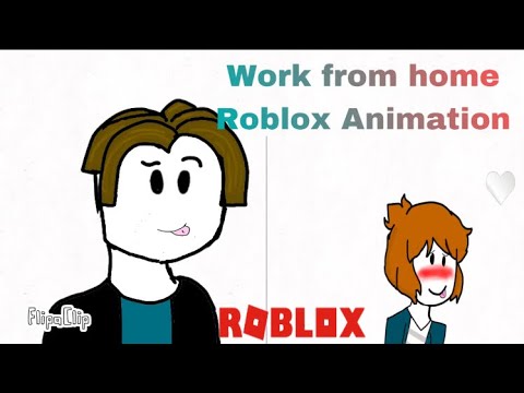 Work From Home Roblox Animation Bacon Hair Youtube