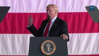 President Trump Gives Remarks to United States Military Personnel at Naval Air Station Sigonella