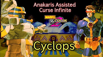 Marvel vs Capcom 2 (MVC2): Anakaris Assisted Curse Infinite (Loop) with Cyclops (Curse#5)