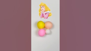 What color do mixed Disney Princess make? (Dough edition) #colormixing #satisfying #mixingcolors