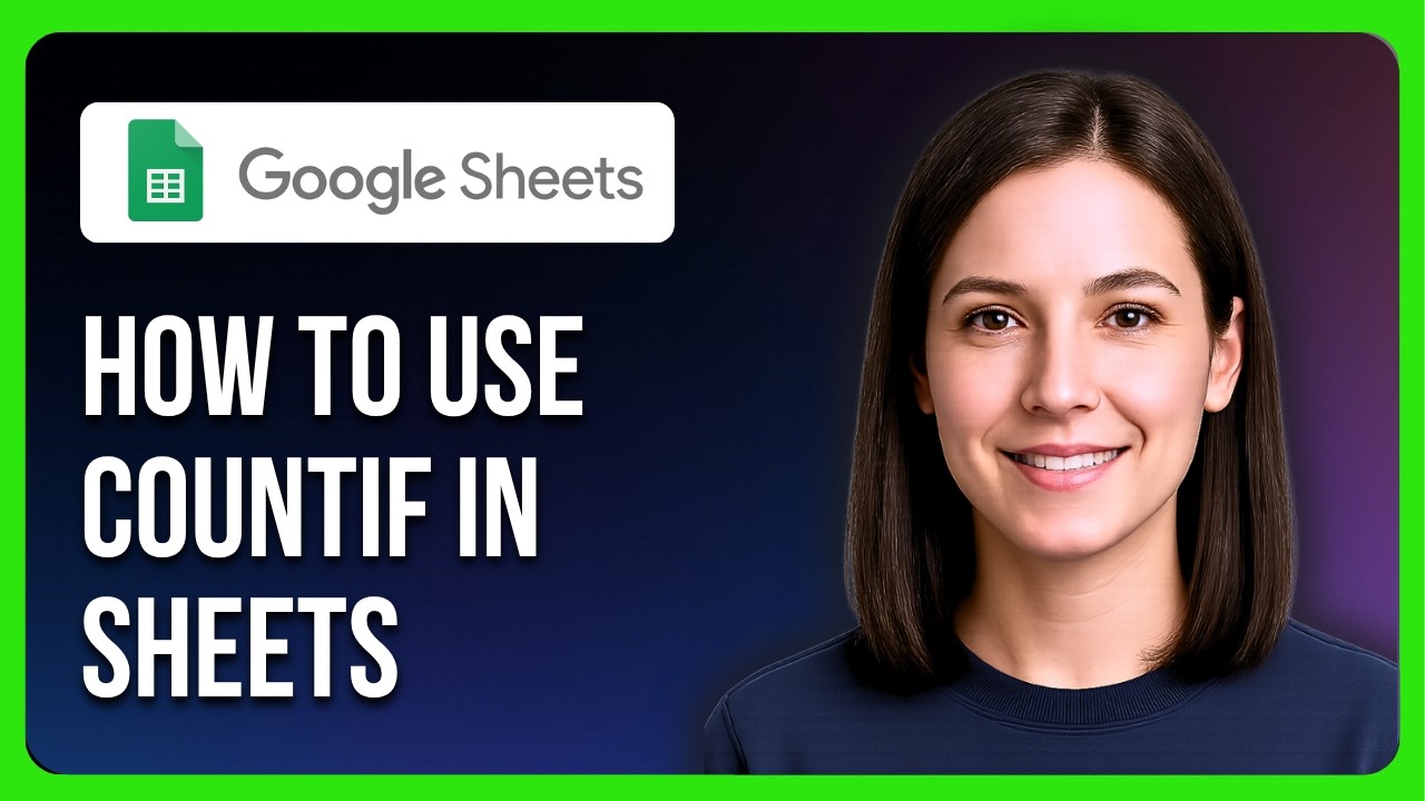 How To use COUNTIF In Google Sheets - YouTube