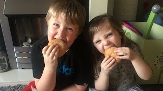 Donuts, Brain Lickers, Extremely Sour Gum Sticks & Bro Vs Sis Messy Eating Challenge Sugar Fail